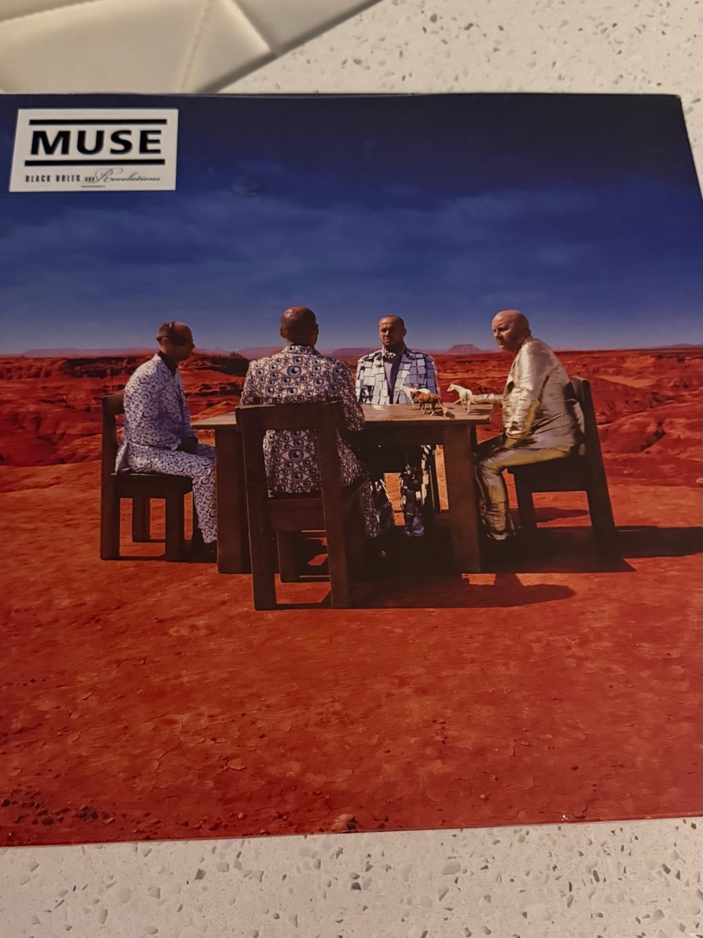 Muse Vinyl Record Cover - Blue & Red Artwork